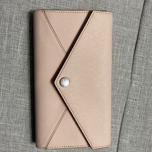 Blush pink Rebecca Minkoff clutch